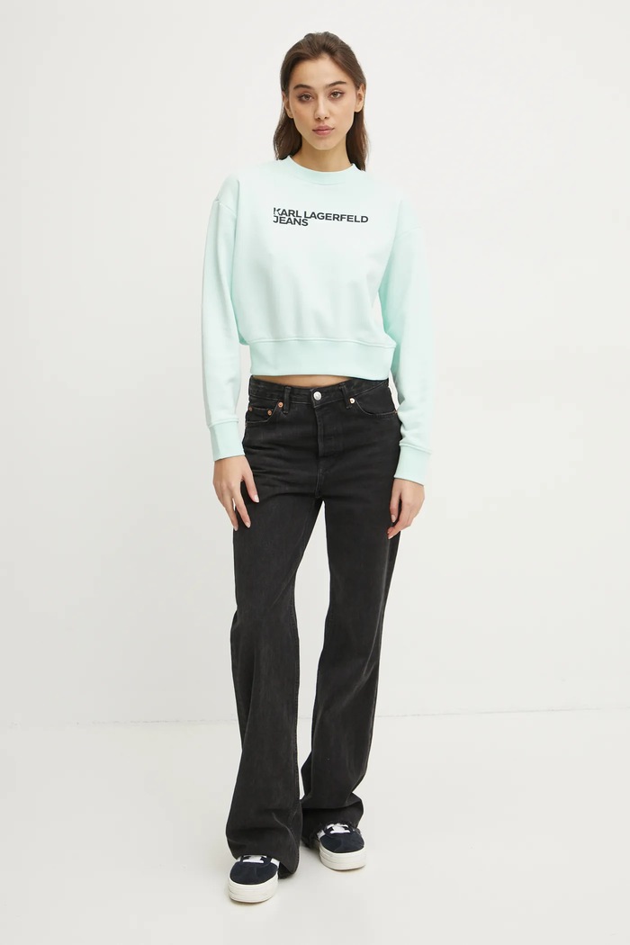 Mikina Karl Lagerfeld Jeans A1W20005 zelená AA00