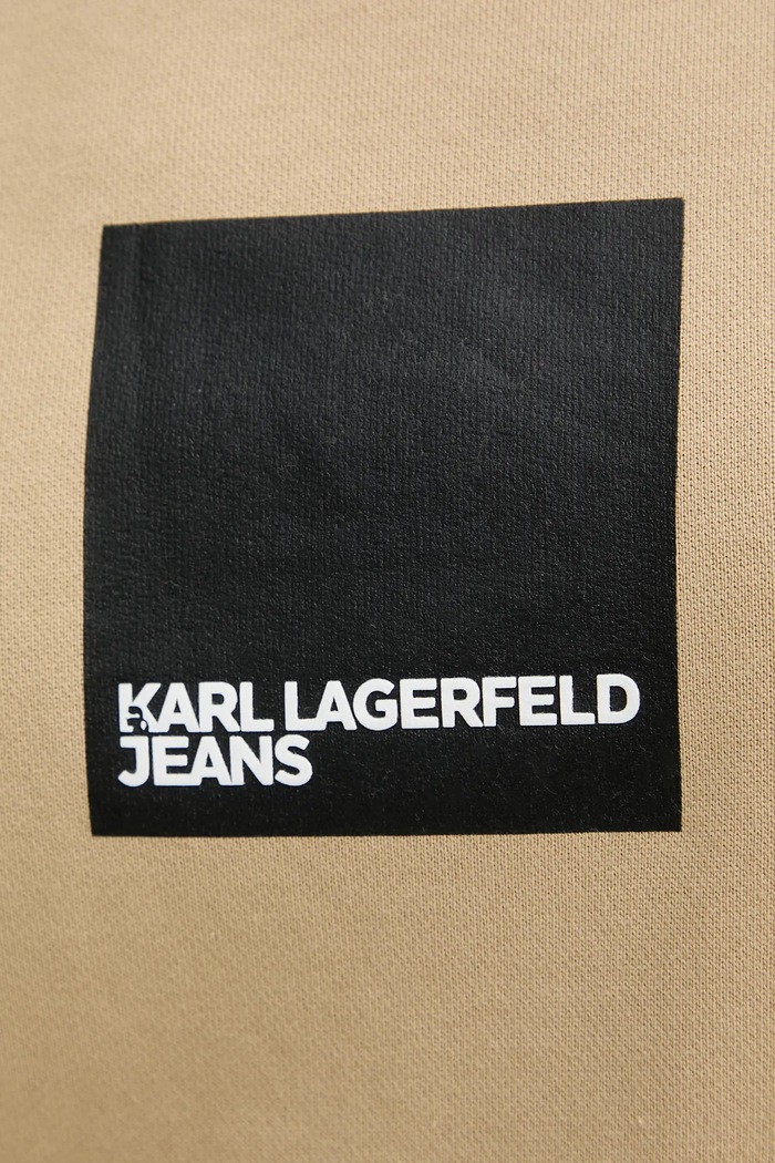 Bombažen pulover Karl Lagerfeld Jeans A1W20006 bež