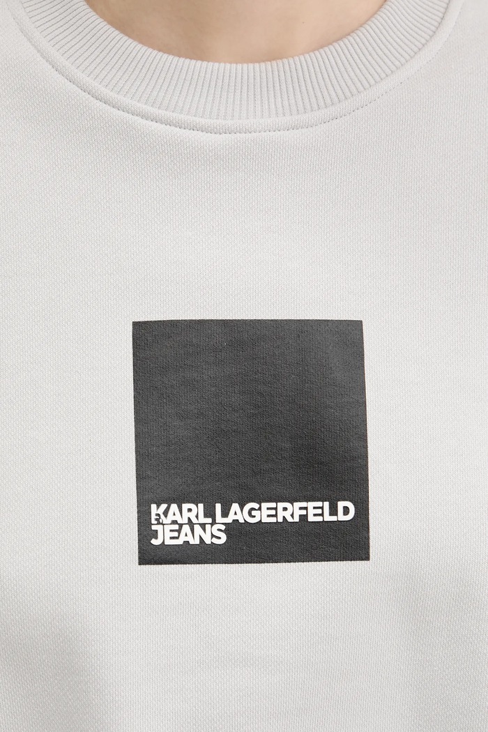 Karl Lagerfeld Jeans pamut melegítőfelső A1W20006 szürke
