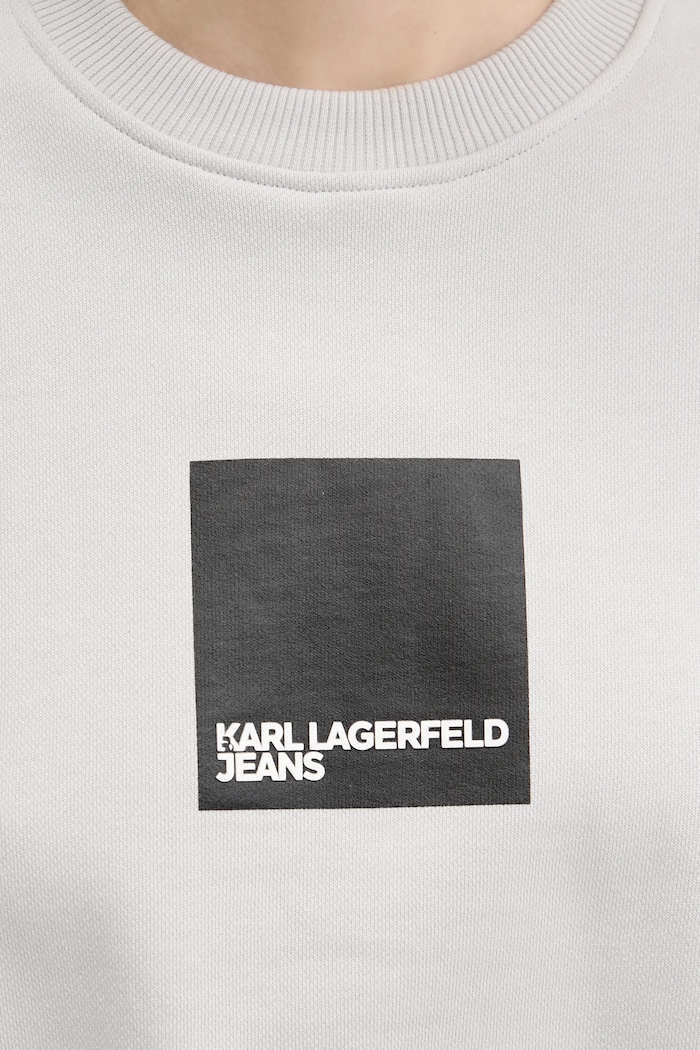 Karl Lagerfeld Jeans pamut melegítőfelső A1W20006 szürke