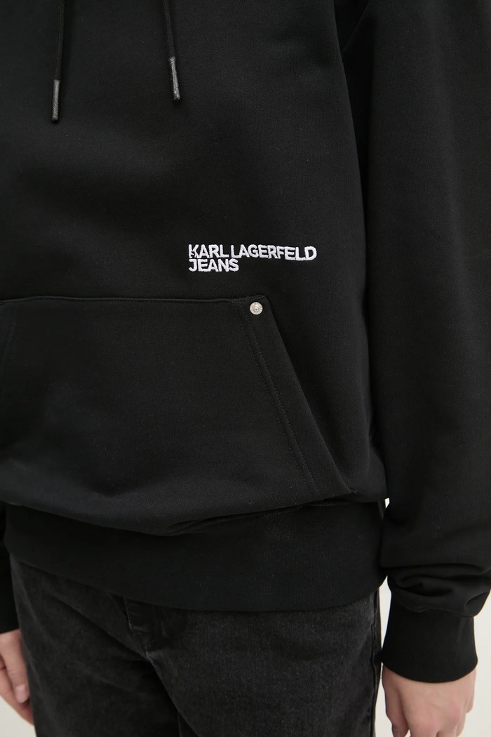 Bavlněná mikina Karl Lagerfeld Jeans A1W20019 černá