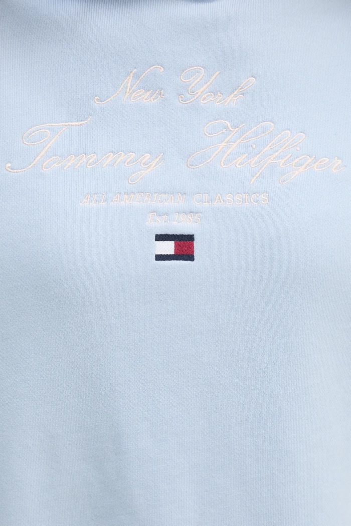 Pamučna dukserica Tommy Hilfiger WW0WW43842 plava