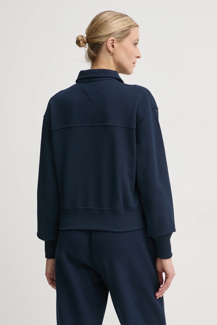 Oblečenie Bavlnená mikina Tommy Hilfiger WW0WW44081 tmavomodrá