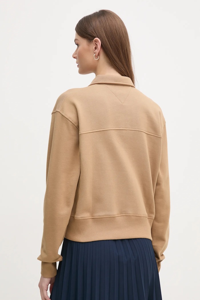 Odzież Tommy Hilfiger bluza bawełniana WW0WW44081 brązowy