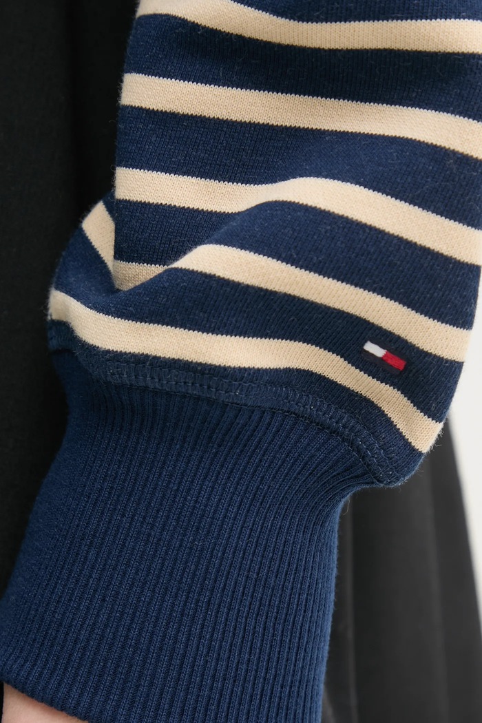 Βαμβακερή μπλούζα Tommy Hilfiger WW0WW44447 σκούρο μπλε