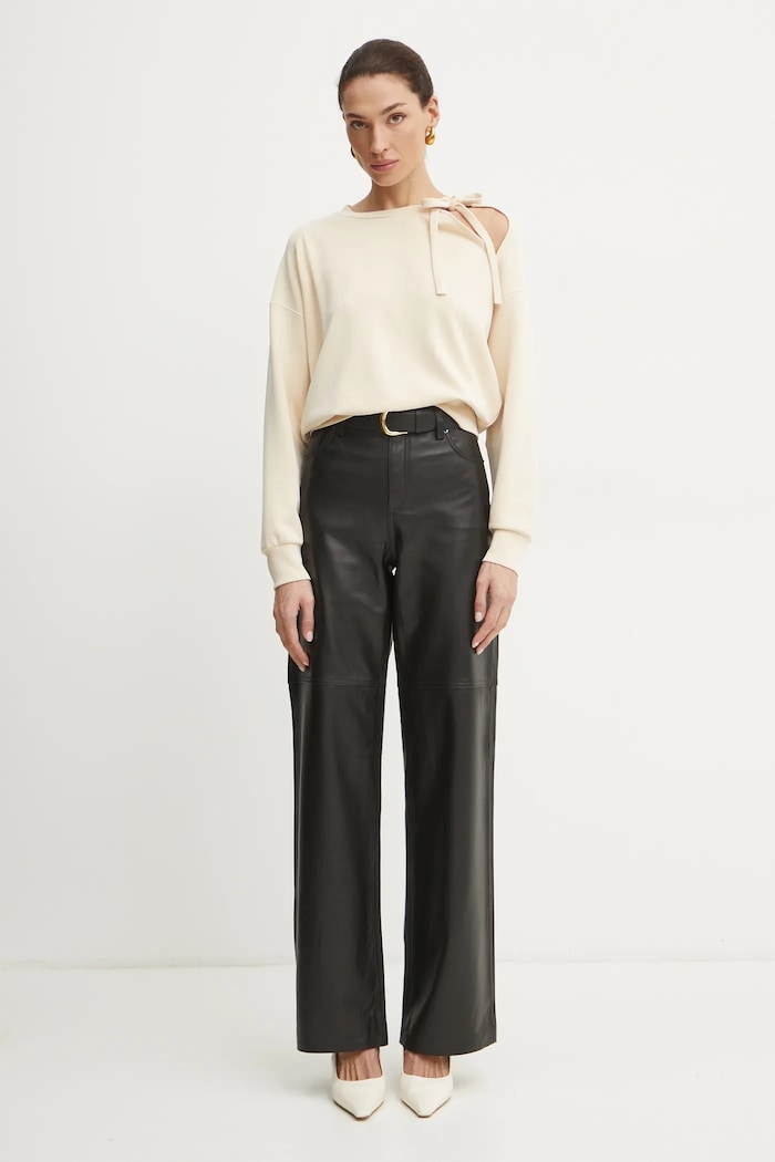 BOSS Orange bluza 50531833 beżowy SS25