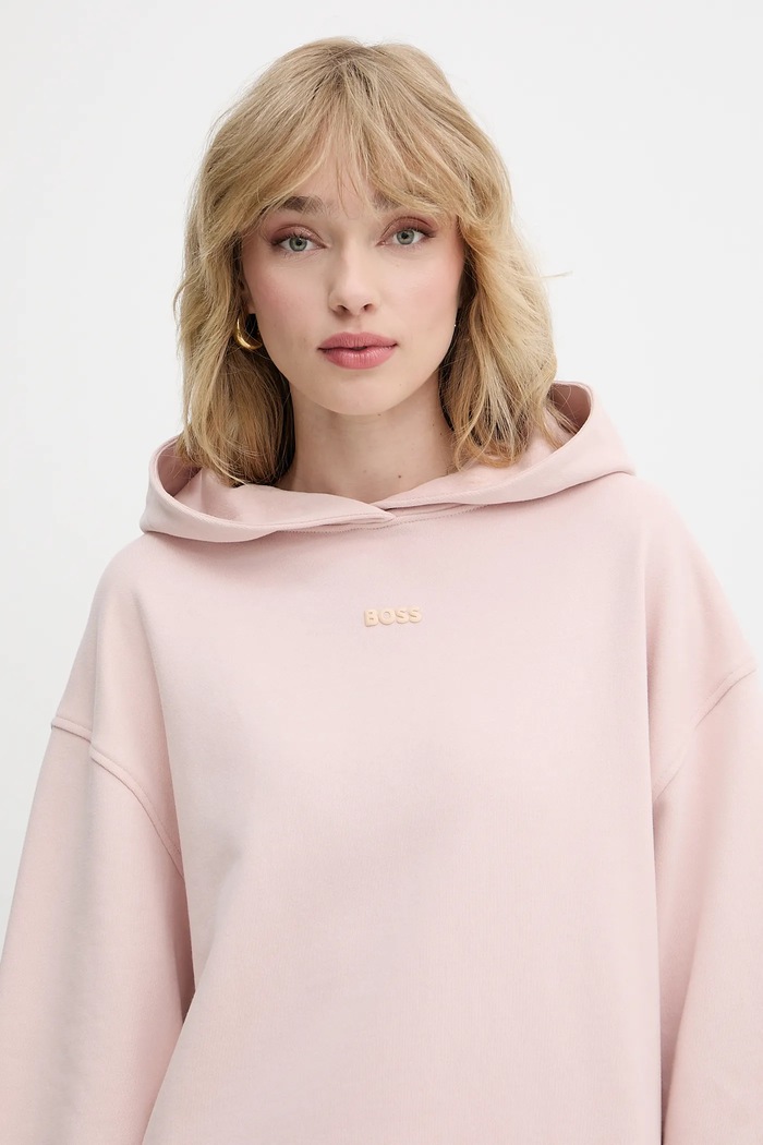 BOSS Orange bluza bawełniana pomarańczowy 50534815