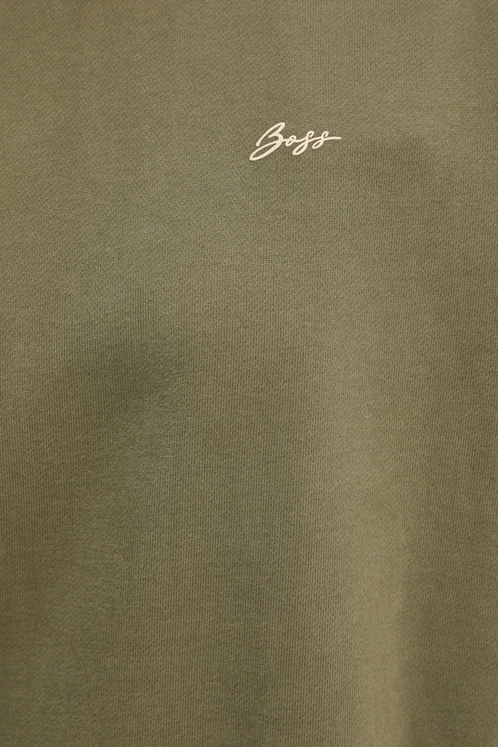 BOSS Orange oversize melegítőfelső női pamut 50534821 zöld