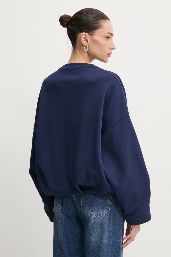Odzież Pinko bluza bawełniana 104281.A2BZ granatowy