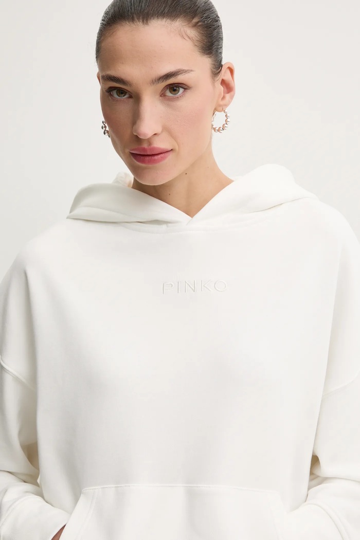 Bluza bawełniana Pinko 104623.A2F9 biały