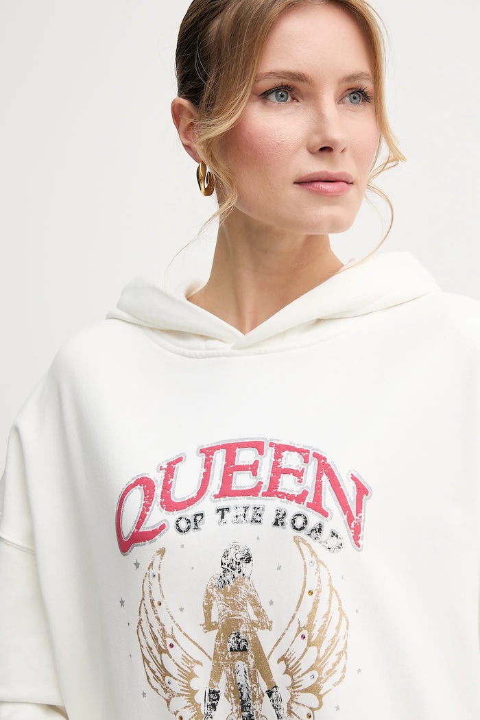 Bluza bawełniana Pinko 104623.A2DB biały