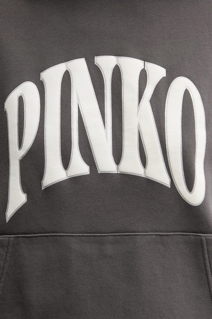 Bavlnená mikina Pinko 104623.A2CU sivá