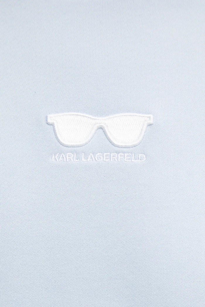 Bavlnená mikina Karl Lagerfeld A1W20009 modrá