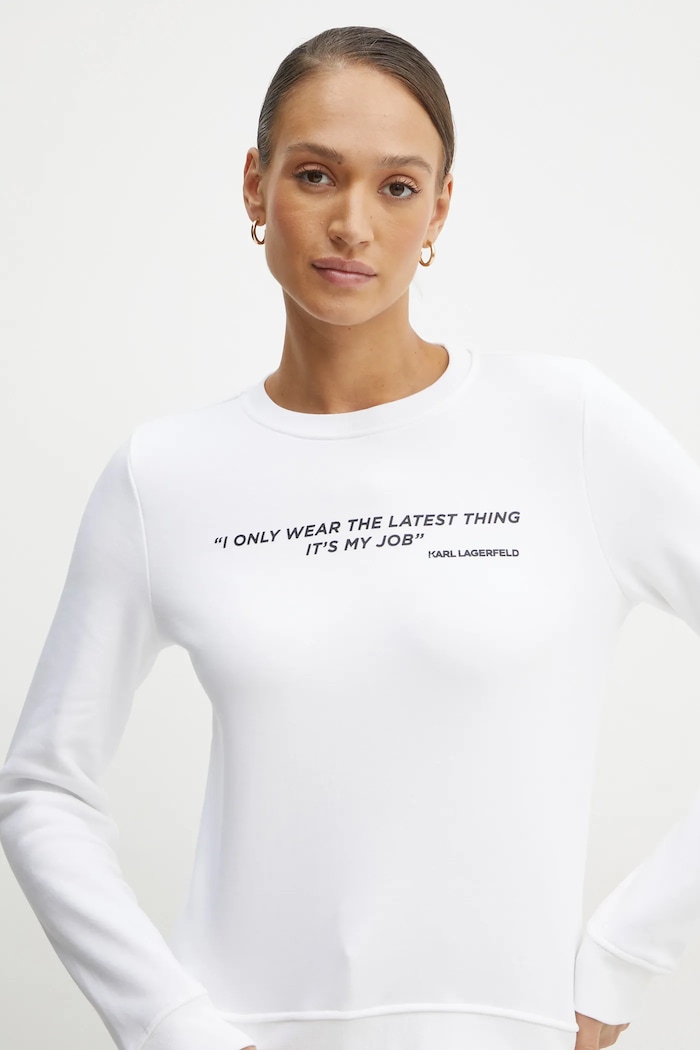 Karl Lagerfeld bluza alb A1W20038