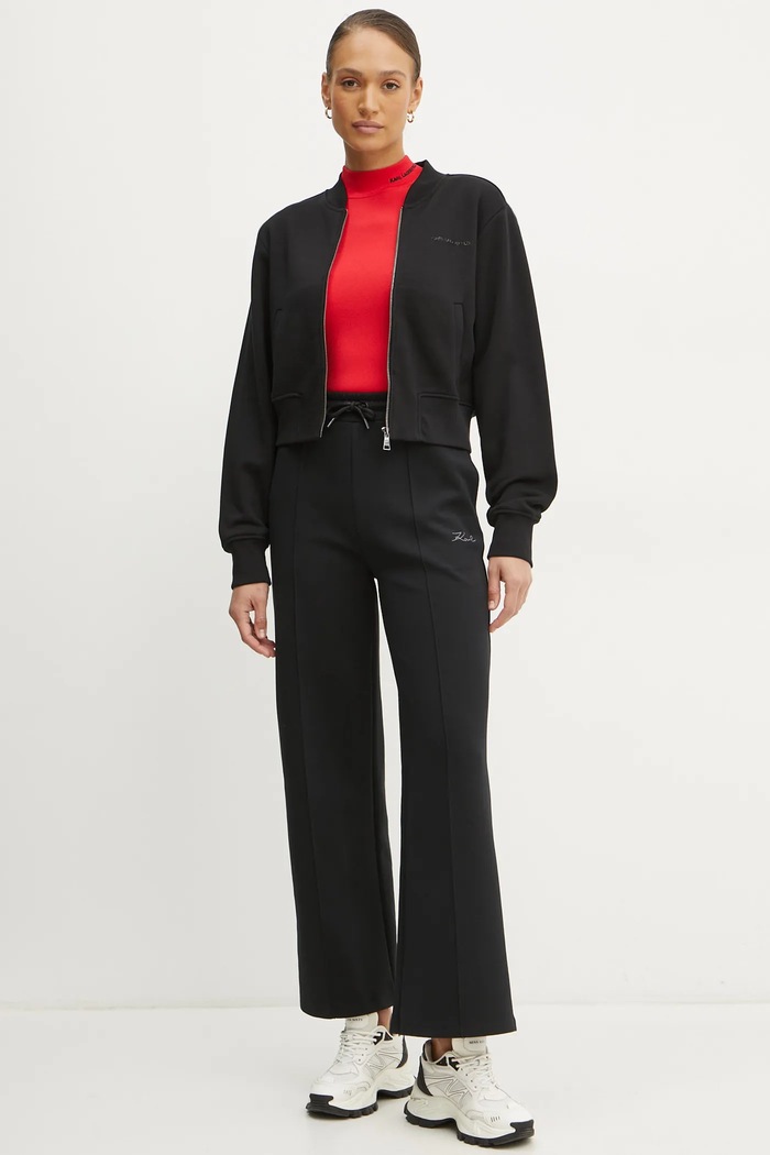 Karl Lagerfeld bluza A1W20043 czarny SS25