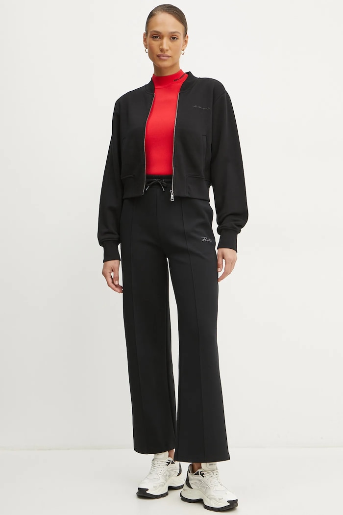 Karl Lagerfeld bluza A1W20043 czarny SS25