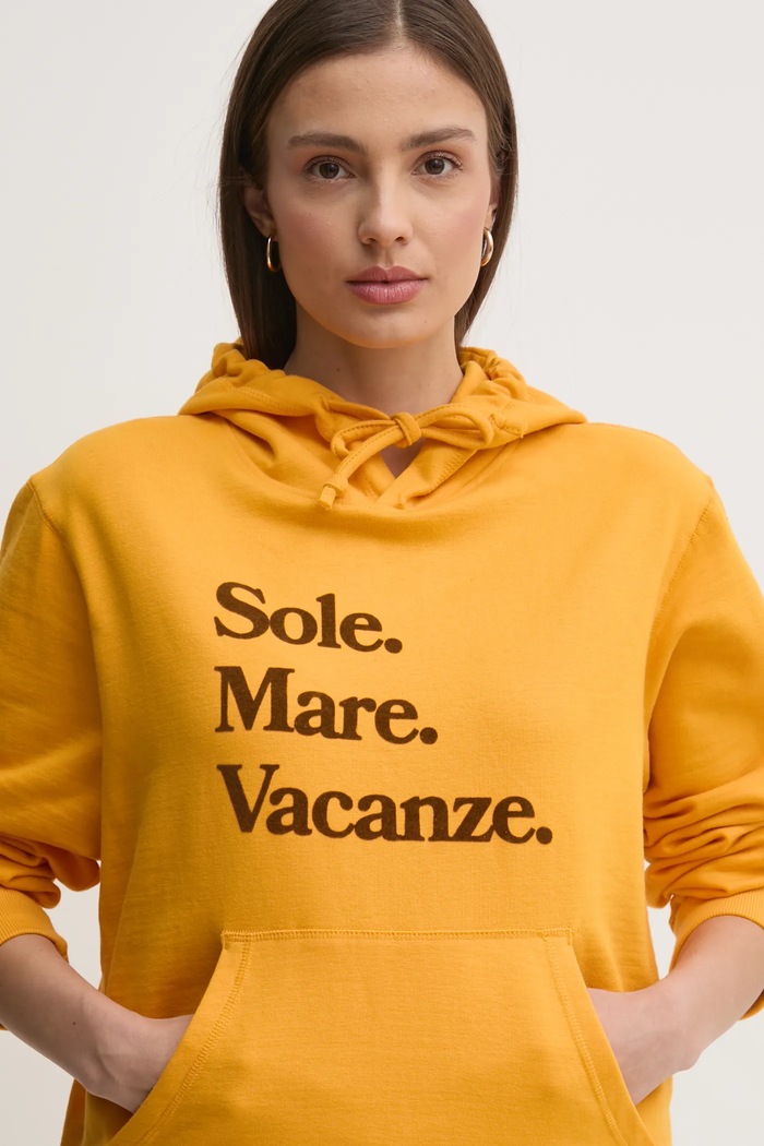 Mikina Drivemebikini Sole Mare Flock oranžová 2024.DMBS.026.YB