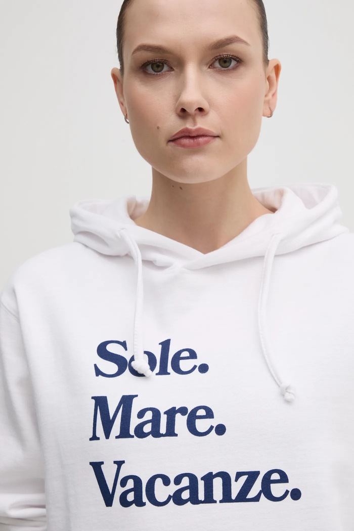 Mikina Drivemebikini Sole Mare bílá 2024.DMBS.028.WHN
