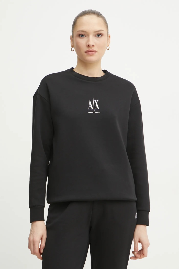 Dukserica Armani Exchange bez kapuljače crna XW000821.AF10818.NOS