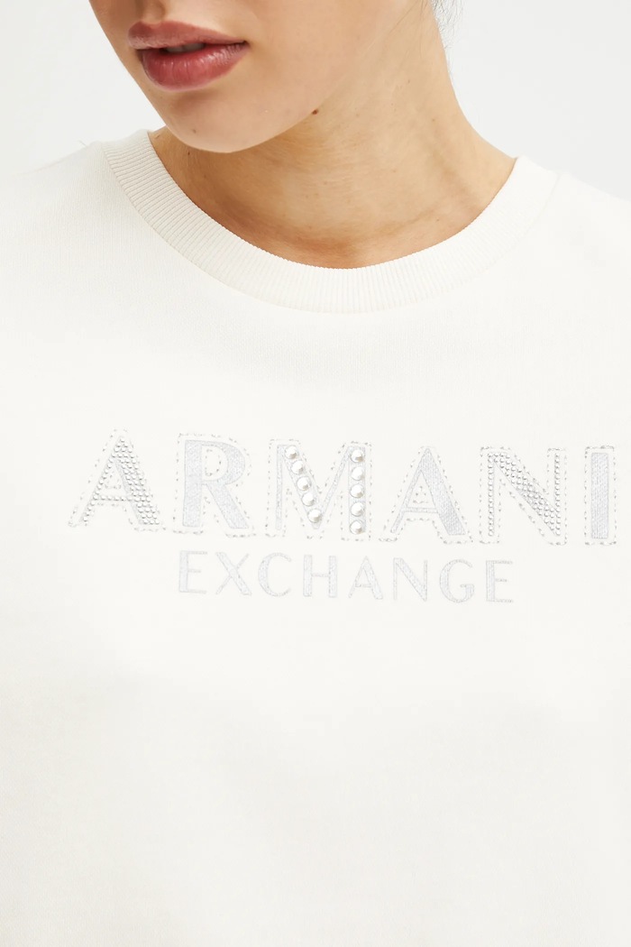Bavlněná mikina Armani Exchange béžová XW000159.AF11851
