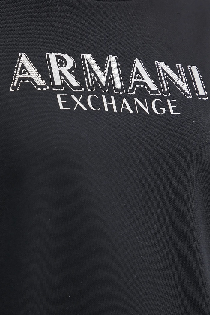 Bavlnená mikina Armani Exchange XW000159.AF11851 čierna