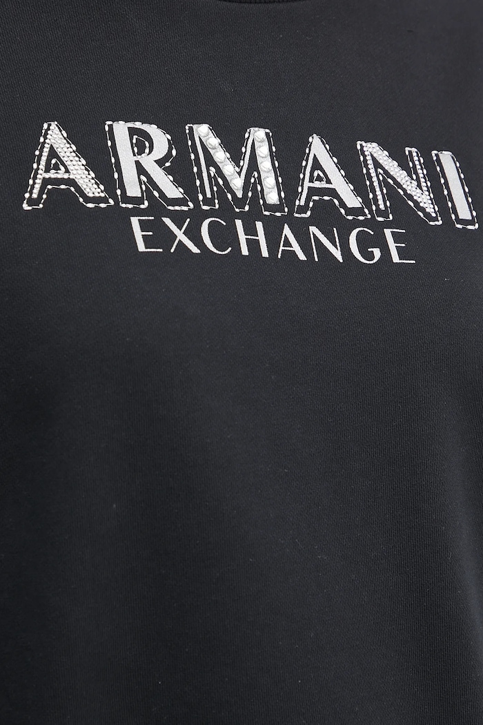 Bavlnená mikina Armani Exchange XW000159.AF11851 čierna