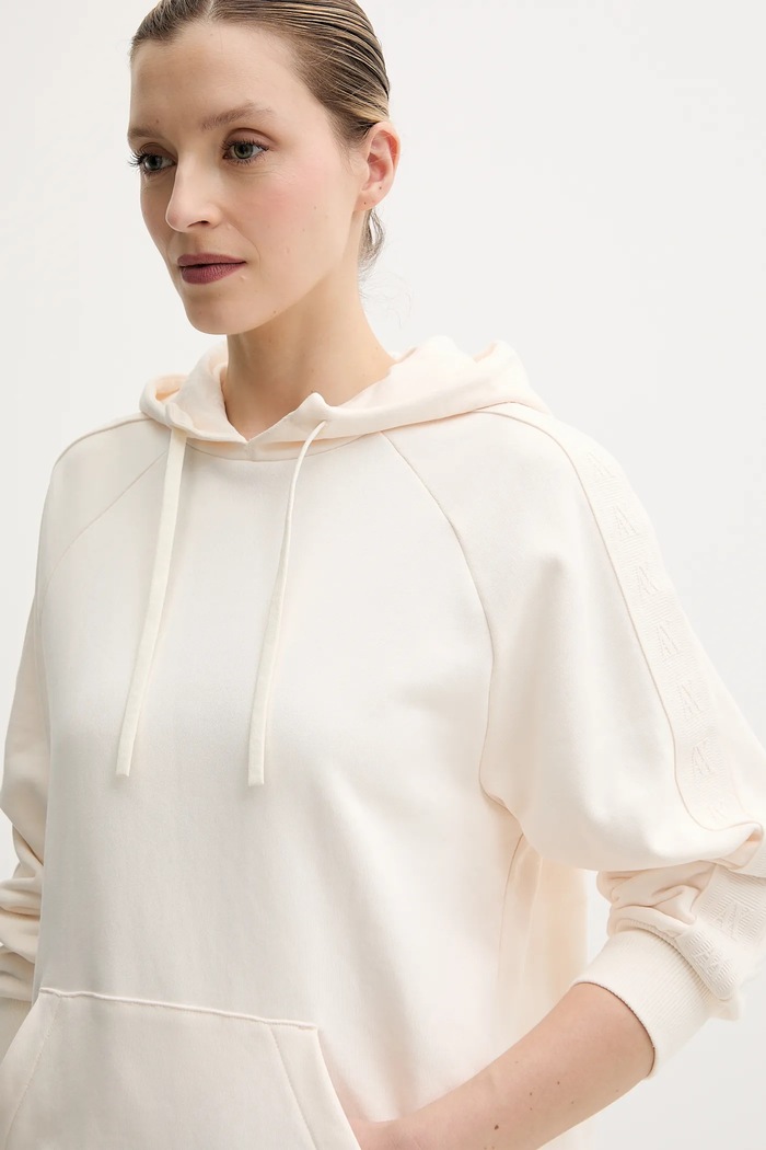 Armani Exchange bluza bawełniana beżowy XW000500.AF12804
