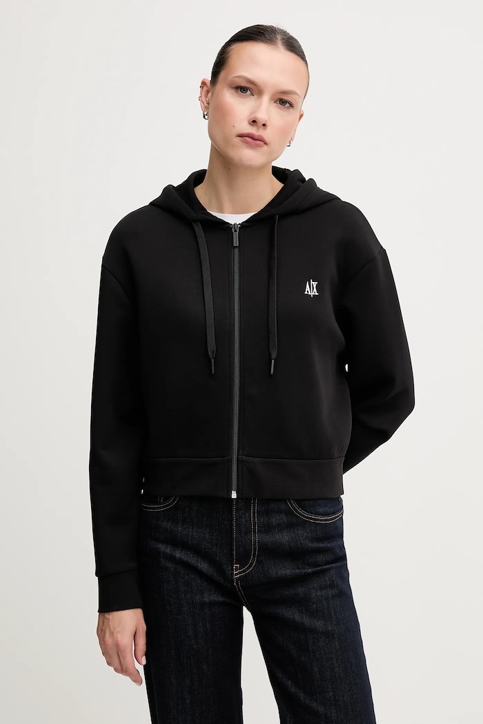 Armani Exchange bluza z kapturem czarny XW000822.AF10818.NOS