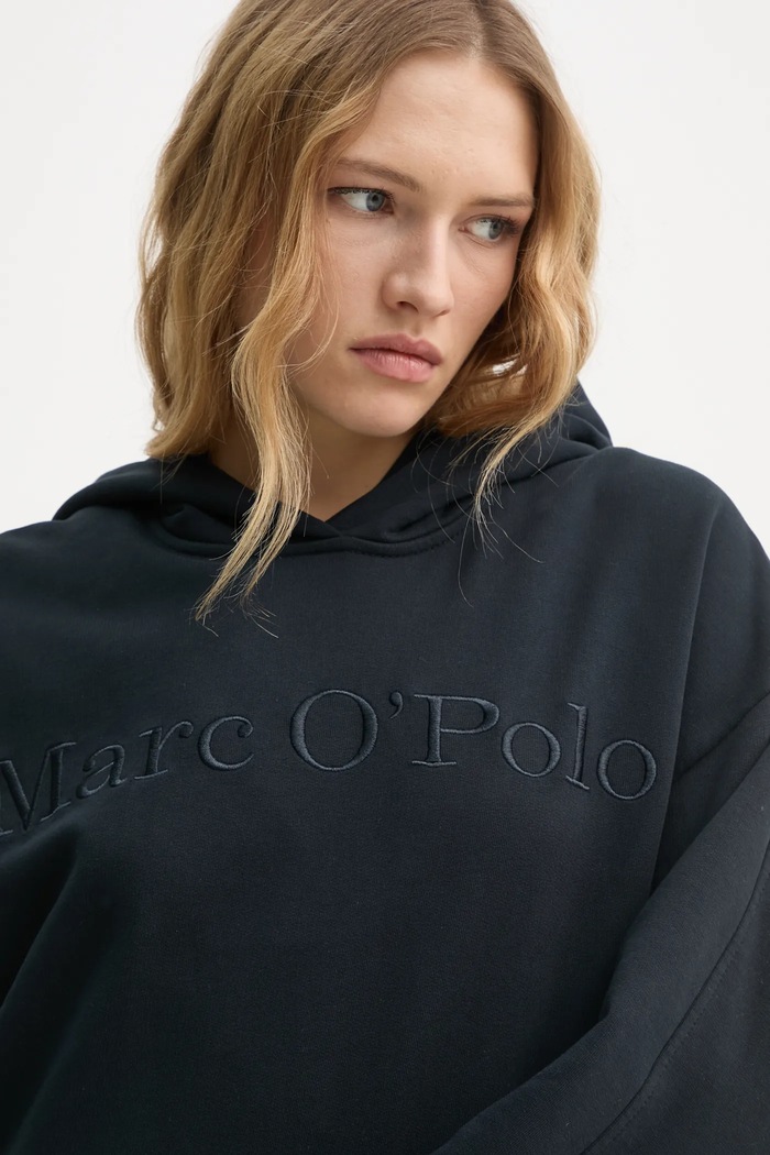 Marc O'Polo bluza bawełniana granatowy 502407354165