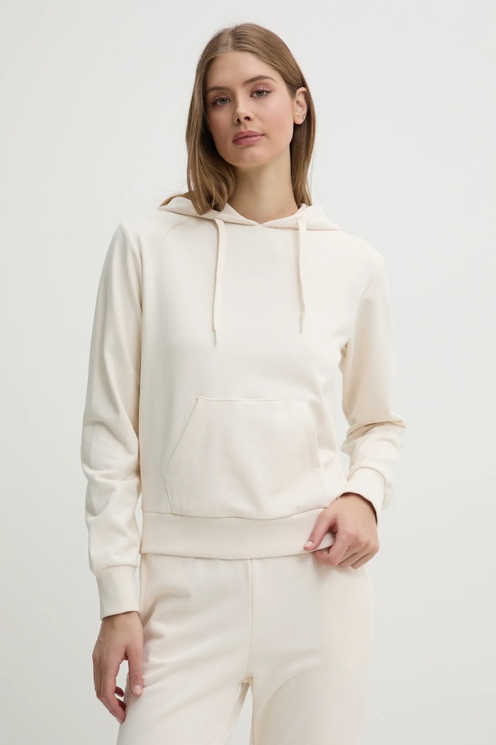 Guess bluza SOFIA z kapturem beżowy O5RQ02.KCO31