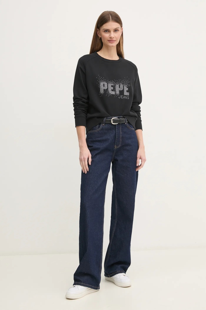Pepe Jeans bluza LUNA PL581466 negru SS25