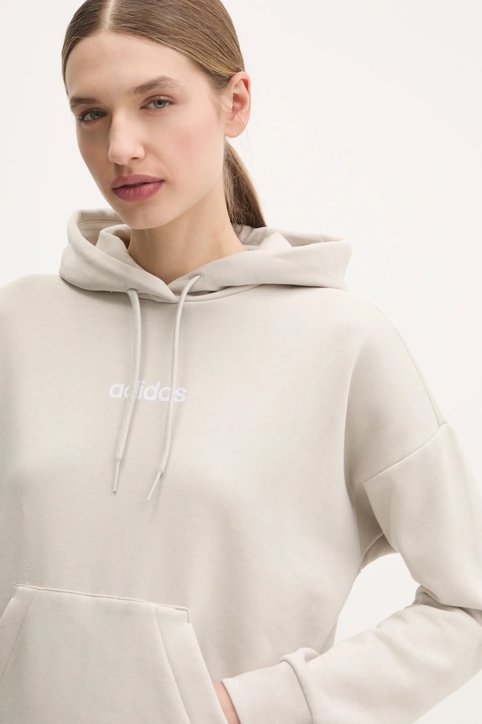 adidas bluza Essentials Linear beżowy JG8652