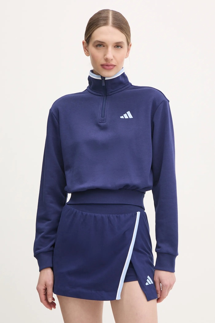 Mikina adidas W CB Color Pop bez kapuce námořnická modř JG4172