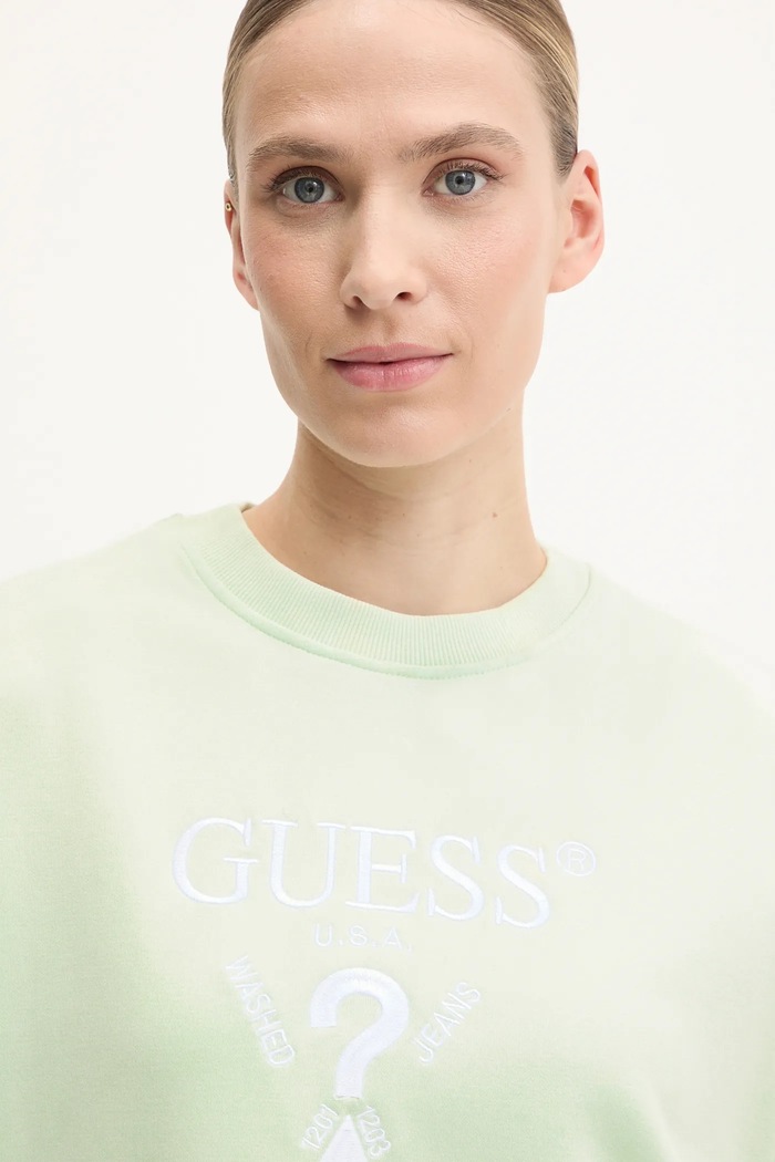 Guess bluză ROBERTA verde V5RQ12.KC3D2