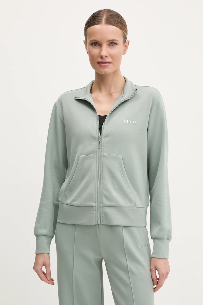Guess Bluza GELSEY zielony V5RQ17.KCOB2