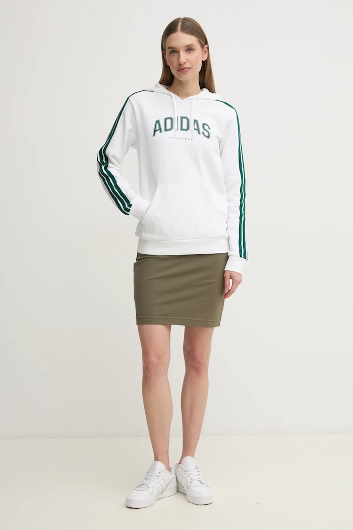 adidas bluza W L SOFTS Collegiate JV9149 biały SS25