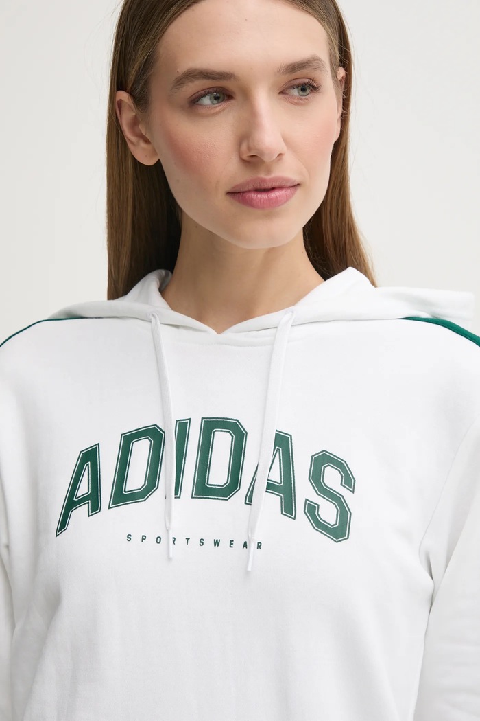 adidas bluza W L SOFTS Collegiate biały JV9149