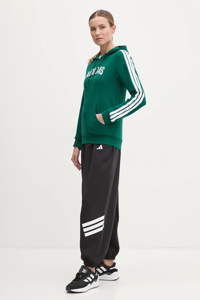 adidas bluza W L SOFTS Collegiate JV9154 zielony SS25