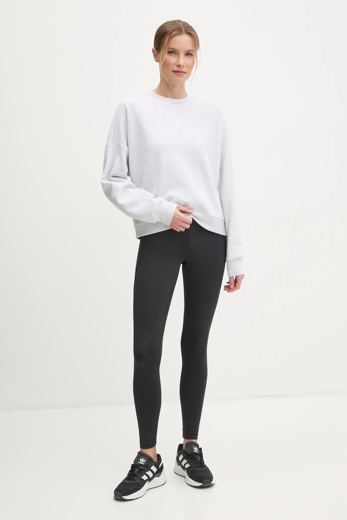 adidas Mikina adidas Essentials JI6060 šedá AW25