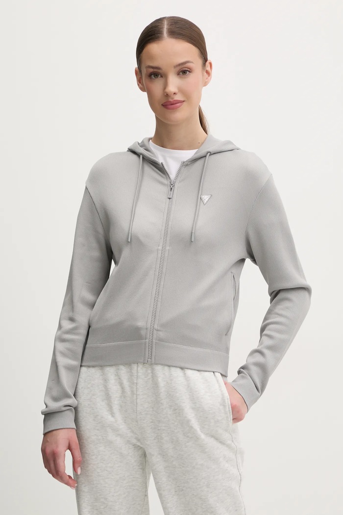 Guess bluza MARTINA z kapturem szary V5RQ07.Z3M50