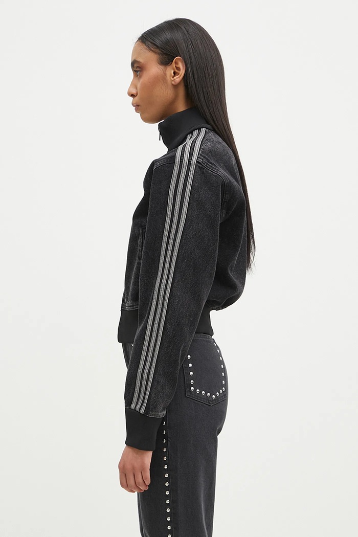 Bunda adidas Originals Adicolor Denim Tracktop JD3110 černá AW25
