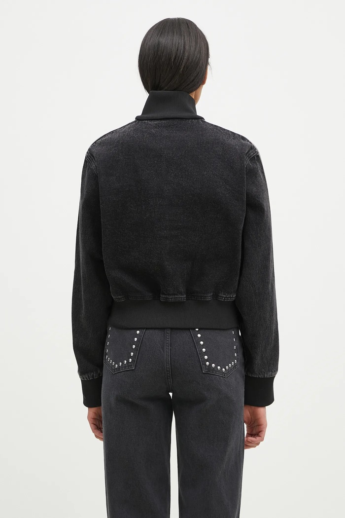 Oblečení Bunda adidas Originals Adicolor Denim Tracktop JD3110 černá