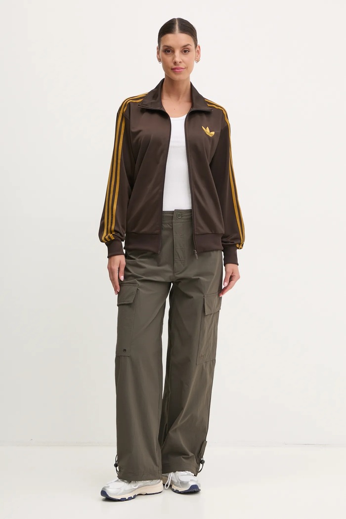 adidas Originals bluza Firebird JP2297 brązowy SS25