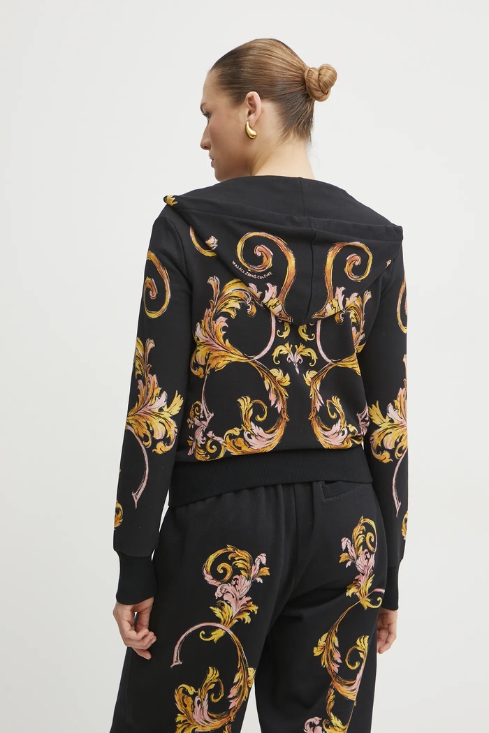 Oblečení Bavlněná mikina Versace Jeans Couture 78HAI3P6.FS192 černá