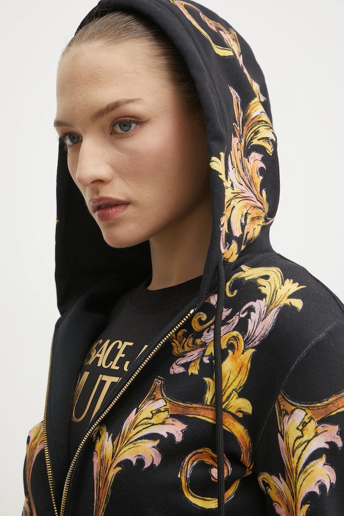 Bavlněná mikina Versace Jeans Couture 78HAI3P6.FS192 černá