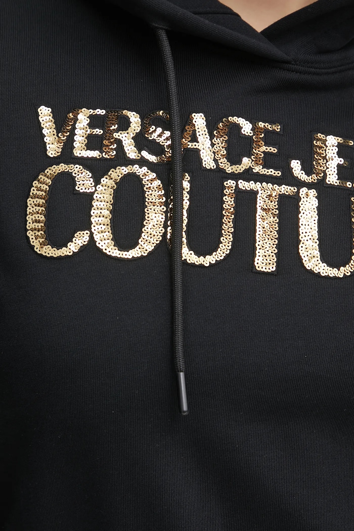 Pamučna dukserica Versace Jeans Couture 78HAIE00.CF00E crna