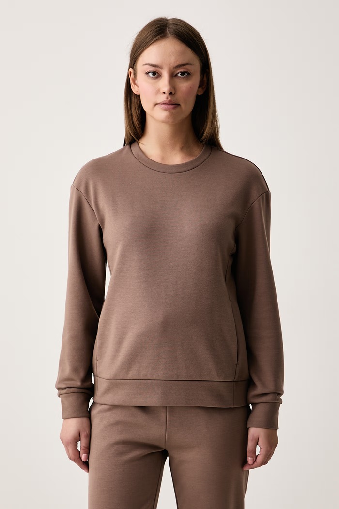 EA7 Emporio Armani Bluza damska brązowy AF10443.7W000073
