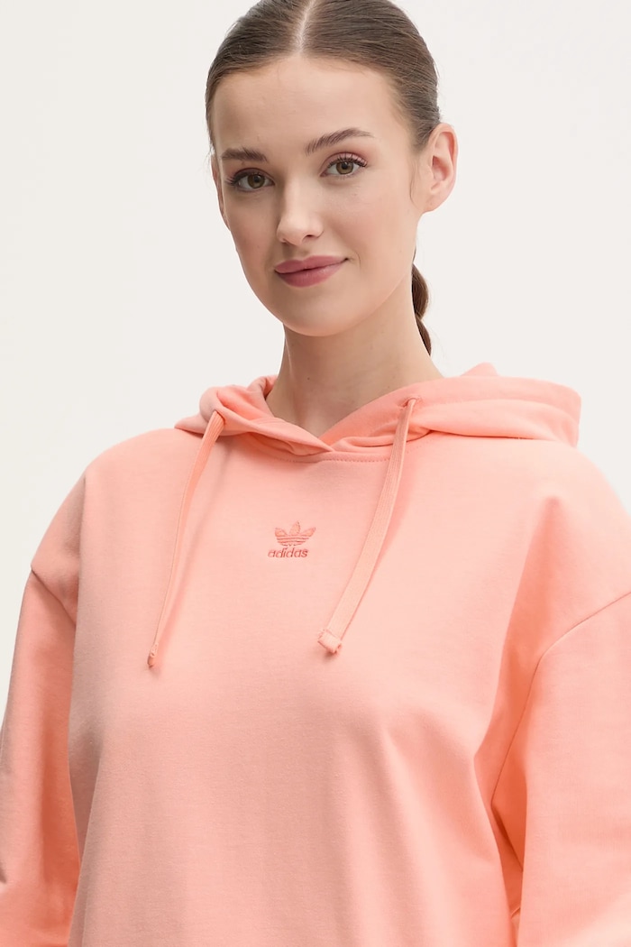 Bavlněná mikina adidas Originals Essential oranžová JJ3499