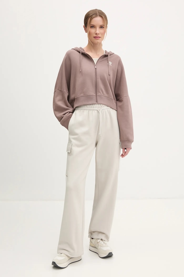 Mikina adidas Originals Essential JN7846 hnědá SS25