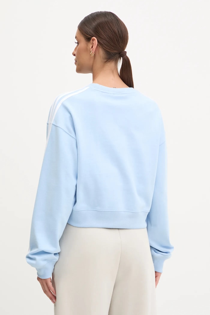 Odzież adidas Originals bluza 3S CROP SWEAT JC8141 niebieski